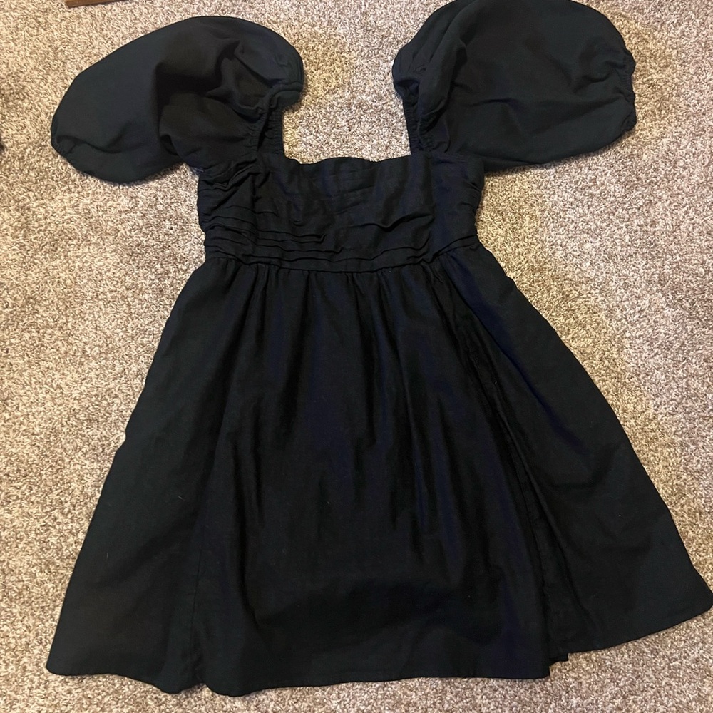 Abercrombie Black Linen Dress